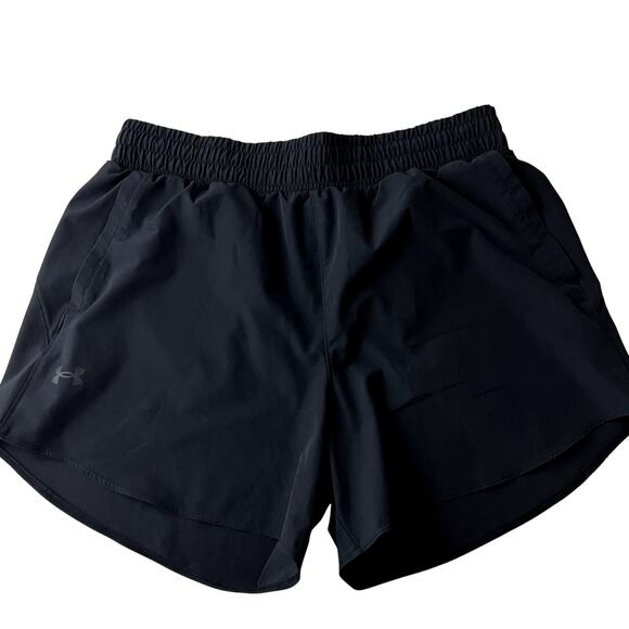 Under Armour Vanish Black Shorts Women Size XL Work Out Running - Picture 1 of 8